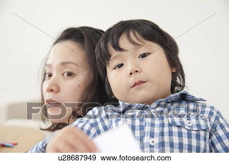 Mother and son View Large Photo Image Stock Photo - Mother and son. Fotosearch