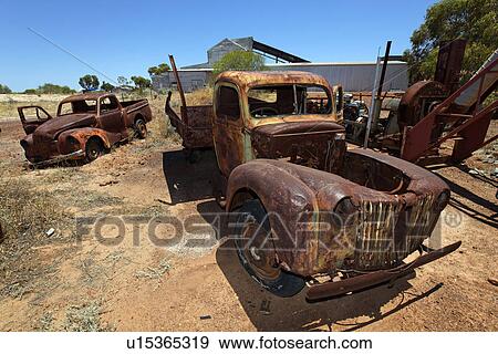 Stock Photo - Old rusty trucks. Fotosearch