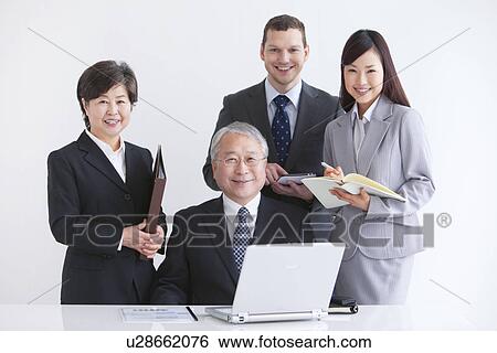 Portrait of Businessmen and Women View Large Photo Image Stock Photograph - Portrait of Businessmen and Women. Fotosearch