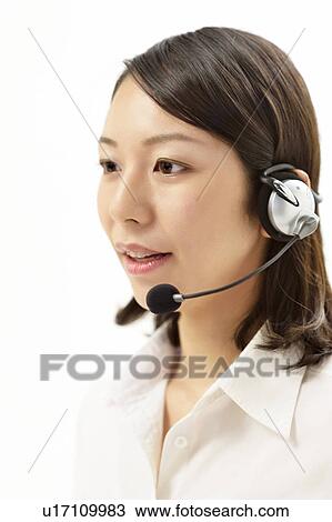 Stock Image - Portrait of young businesswoman. Fotosearch