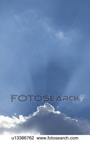 Rays of Sunlight Through Clouds View Large Photo Image Stock Image - Rays of Sunlight Through Clouds. Fotosearch