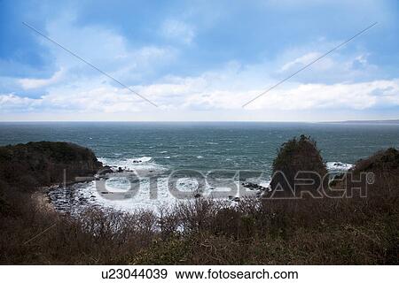 Stock Photo - Rocks in the Sea of Japan. Fotosearch