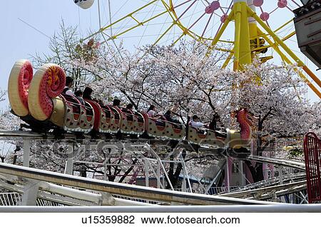 Stock Image - Roller coaster in Prince zoo. Fotosearch