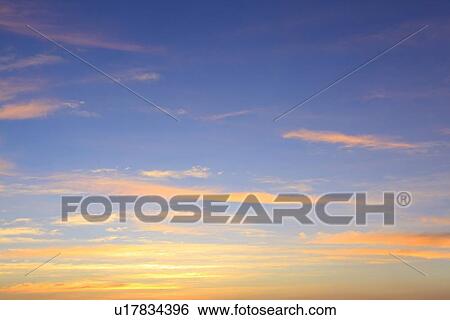 Romantic evening sky View Large Photo Image Stock Photograph - Romantic evening sky. Fotosearch