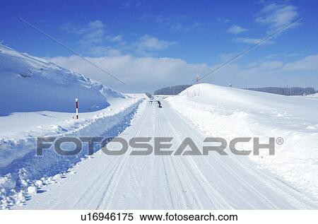 Stock Photography - Rural Road In Winter. Fotosearch