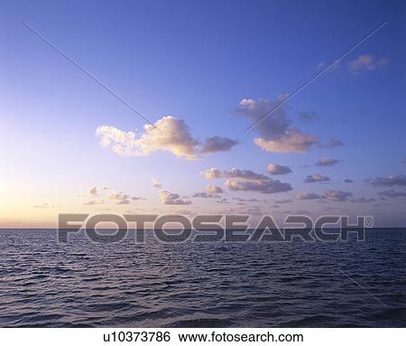 Stock Photograph - Sea at dusk, Florida, USA. Fotosearch