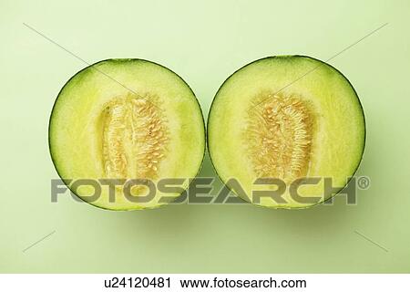 Stock Image - Sliced melon. Fotosearch