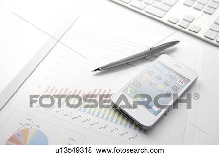 Smart Phone on Graph View Large Photo Image Stock Photo - Smart Phone on Graph. Fotosearch