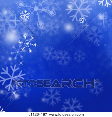 Stock Photo - Snow Crystals. Fotosearch