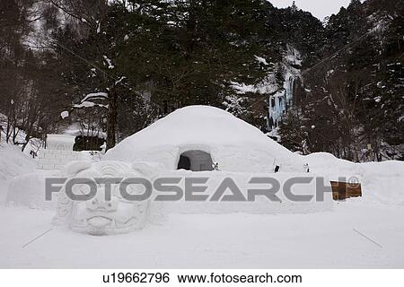 Stock Photograph - Snow hut. Fotosearch