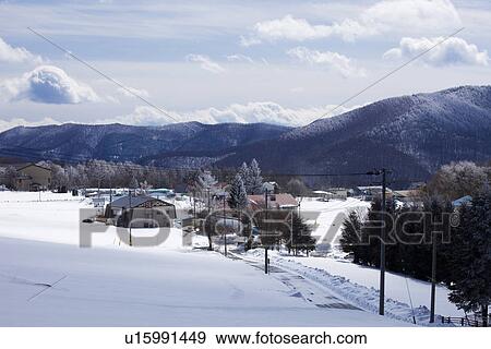 Snowcapped landscape View Large Photo Image Stock Photo - Snowcapped landscape. Fotosearch