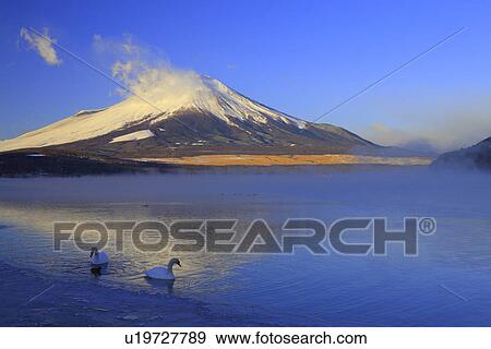 Snowcapped mountain peak and a lake View Large Photo Image Stock Photo - Snowcapped mountain peak and a lake. Fotosearch