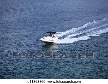 Stock Image - Speedboat, Florida, USA. Fotosearch