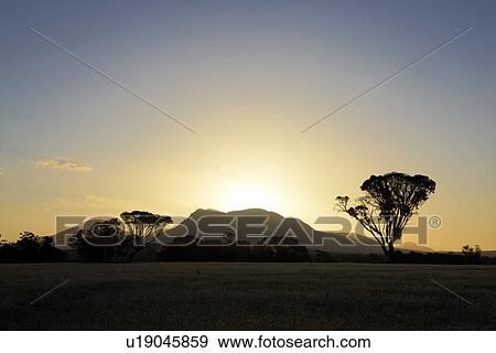 Stock Photo - Sunset over Stirling Range. Fotosearch