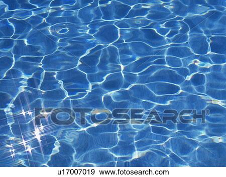 Stock Photo - Surface of pool. Fotosearch
