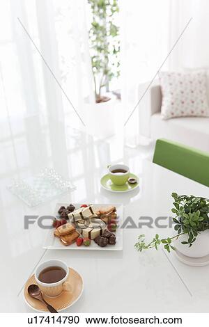 Stock Image - Tea and Cakes. Fotosearch