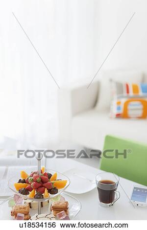 Stock Photograph - Teatime Snacks. Fotosearch
