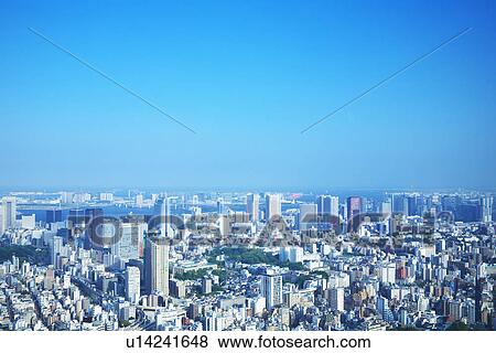 Tokyo cityscape View Large Photo Image Stock Photo - Tokyo cityscape. Fotosearch