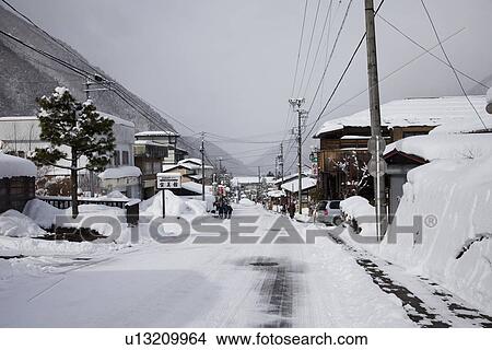 Picture - Village in winter. Fotosearch