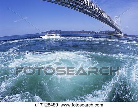 Whirlpool, Naruto City, Tokushima Prefecture, Japan View Large Photo Image Stock Photo - Whirlpool, Naruto City, Tokushima Prefecture, Japan. Fotosearch