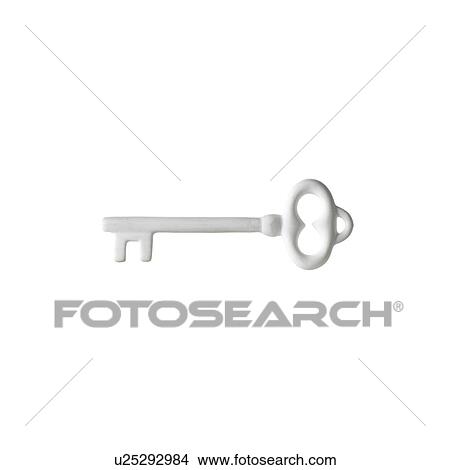 Picture - White key. Fotosearch
