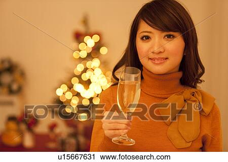 Woman With Champagne View Large Photo Image Stock Image - Woman With Champagne. Fotosearch