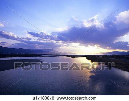 Yoshino river, Yoshinogawa City, Tokushima Prefecture, Japan View Large Photo Image Stock Photo - Yoshino river, Yoshinogawa City, Tokushima Prefecture, Japan. Fotosearch