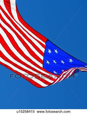 Stock Photography - 15 star US flag. Fotosearch