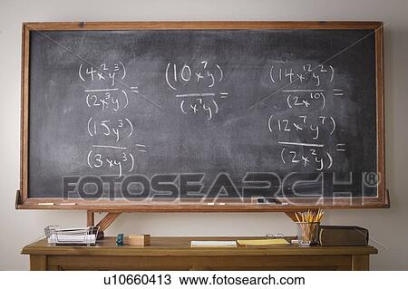 Blackboard during maths lesson View Large Photo Image Stock Image - Blackboard during maths lesson. Fotosearch