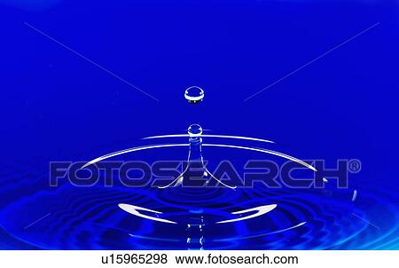 Blue water splashing View Large Photo Image Stock Photo - Blue water splashing. Fotosearch