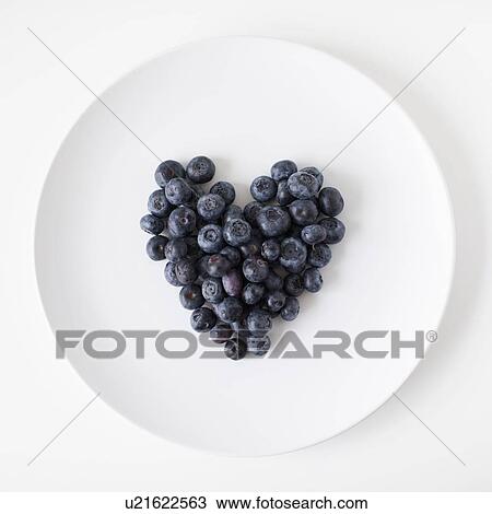 Blueberry heart on plate, studio shot View Large Photo Image Stock Image - Blueberry heart on plate, studio shot. Fotosearch