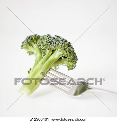 Broccoli on fork, studio shot View Large Photo Image Stock Image - Broccoli on fork, studio shot. Fotosearch