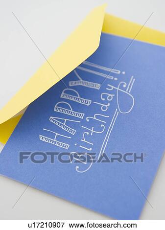 Close up of birthday card View Large Photo Image Stock Photo - Close up of birthday card. Fotosearch