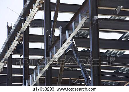 Stock Image - Close up of construction frame. Fotosearch