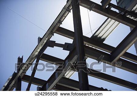 Stock Photo - Close up of construction frame. Fotosearch
