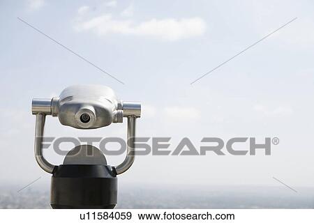 Stock Photo - Coin-operated binoculars. Fotosearch