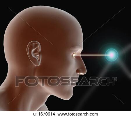 Picture - Conceptual image of human brain. Fotosearch
