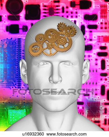 Conceptual image of human brain View Large Photo Image Stock Image - Conceptual image of human brain. Fotosearch
