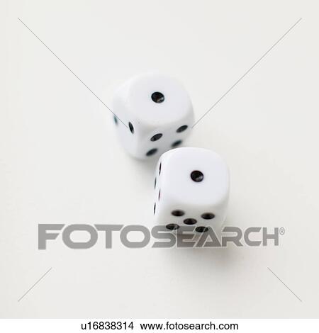 Dices on white background, studio shot View Large Photo Image Picture - Dices on white background, studio shot. Fotosearch