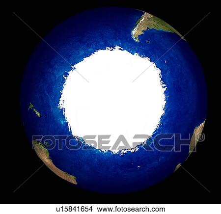 Picture - Digitally generated image of planet earth. Fotosearch