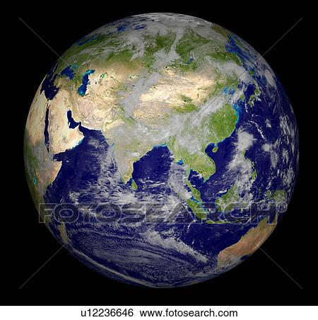 Stock Photograph - Digitally generated image of planet earth. Fotosearch