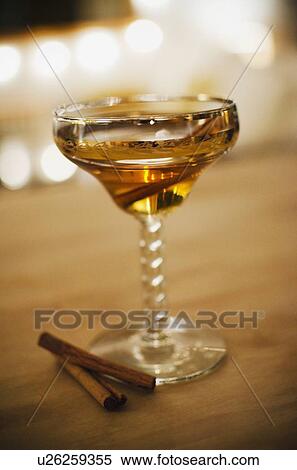 Stock Photography - Drink with cinnamon. Fotosearch