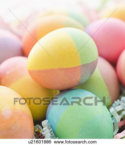 Easter eggs View Large Photo Image Stock Photograph - Easter eggs. Fotosearch