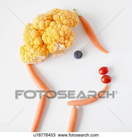 Human head made out of fruits and vegetables, studio shot View Large Photo Image Stock Image - Human head made out of fruits and vegetables, studio shot. Fotosearch