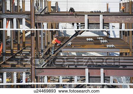 Male worker on construction site View Large Photo Image Stock Image - Male worker on construction site. Fotosearch
