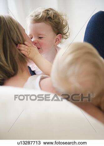 Mother and children (6-11 moths, 2-3) View Large Photo Image Stock Image - Mother and children (6-11 moths, 2-3). Fotosearch