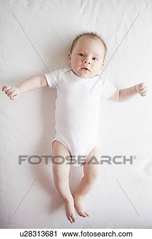 Portrait of baby girl (2-5 months) View Large Photo Image Stock Image - Portrait of baby girl (2-5 months) . Fotosearch