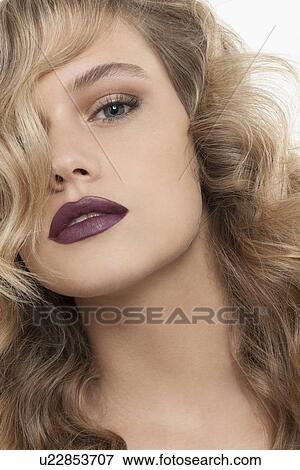 Portrait of beautiful girl with blonde curls View Large Photo Image Stock Photo - Portrait of beautiful girl with blonde curls. Fotosearch