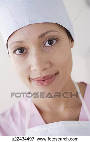 Portrait of female surgeon View Large Photo Image Stock Photo - Portrait of female surgeon. Fotosearch