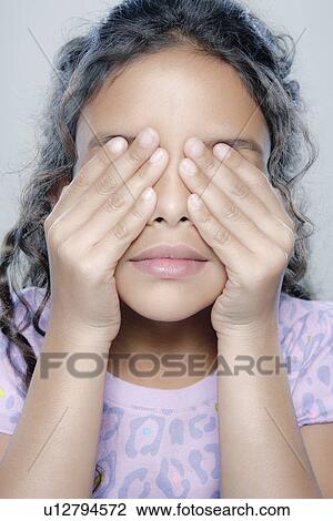 Portrait of girl (6-7), studio shot View Large Photo Image Stock Image - Portrait of girl (6-7), studio shot. Fotosearch